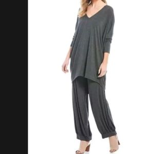 BRYN WALKER Wyatt Wide Balloon Pant Pull-on Gray. Brand Sz. L (fits like XL-XXL)